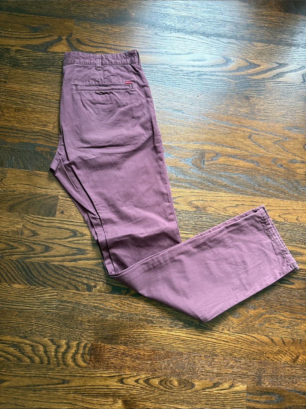 Men's Plum Chino Pants - Slim Fit